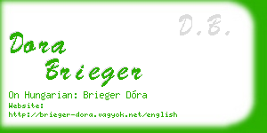 dora brieger business card